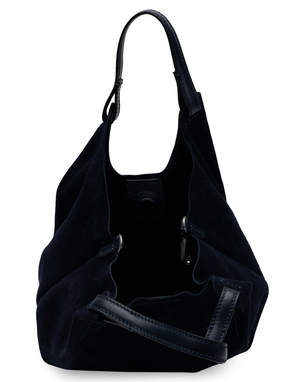 Gianni Chiarini Blue Suede Tote Handbag