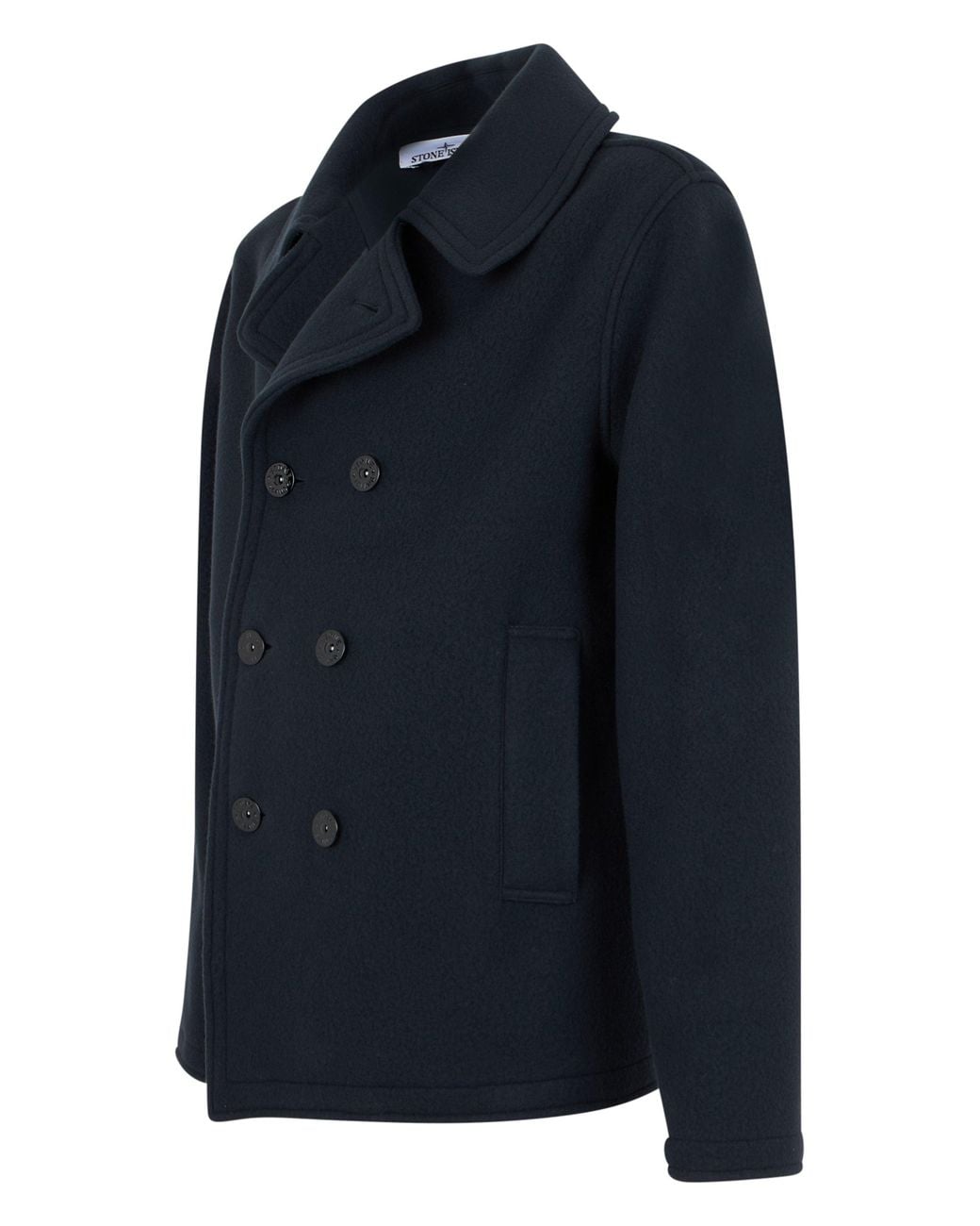 Stone Island Blue Wool Jacket for men