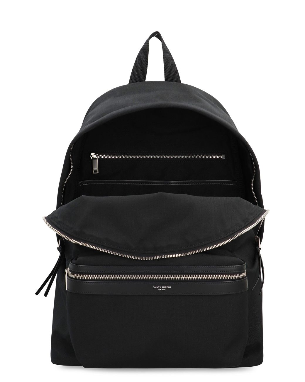Saint Laurent Black City Technical Fabric Backpack for men