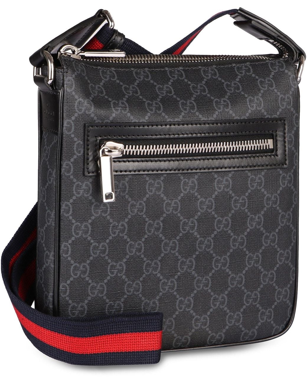 Gucci Black Shoulder Bag With Monogram for men