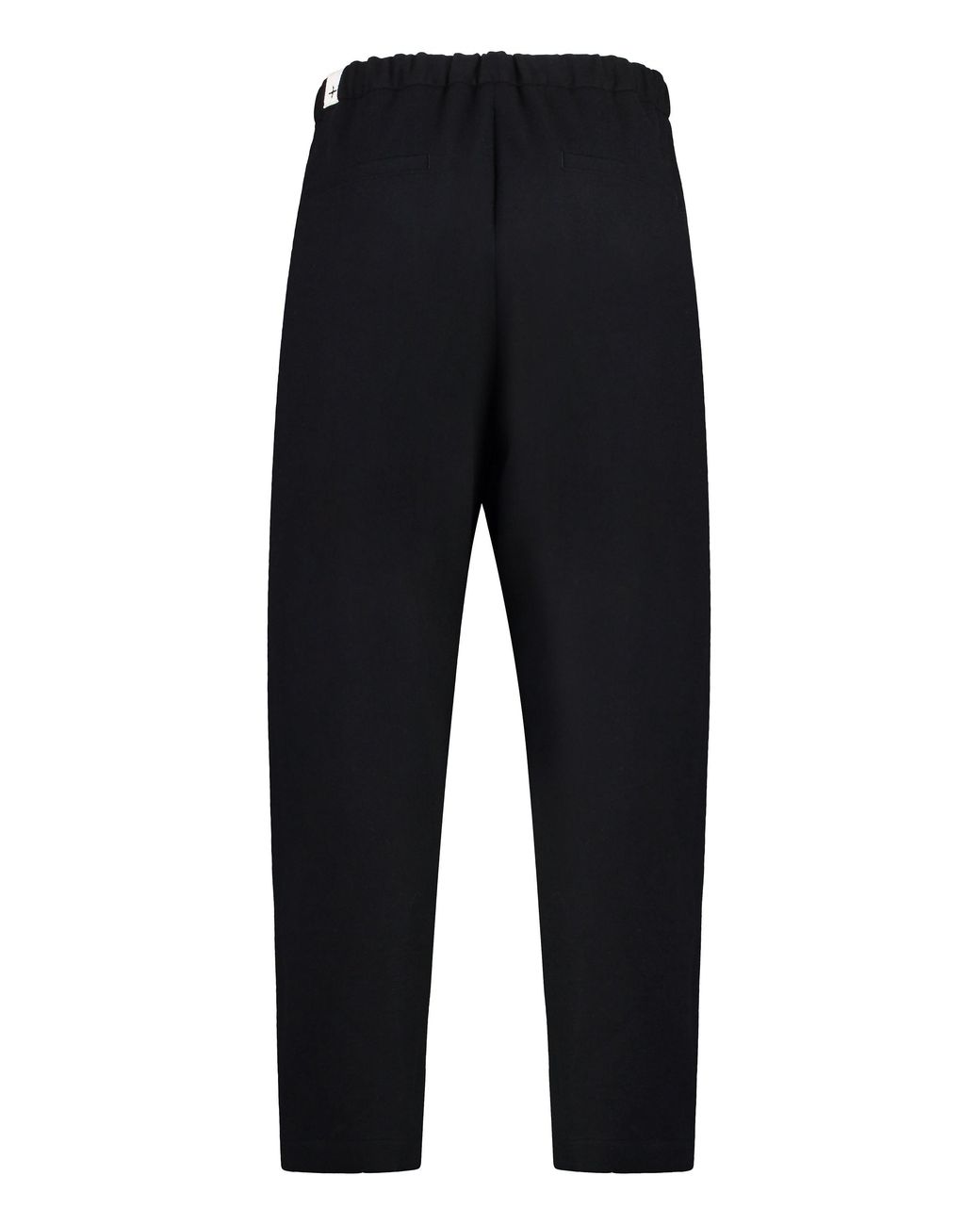 Jil Sander Blue Classic Wool Trousers With Elastic Back Waist Insert for men