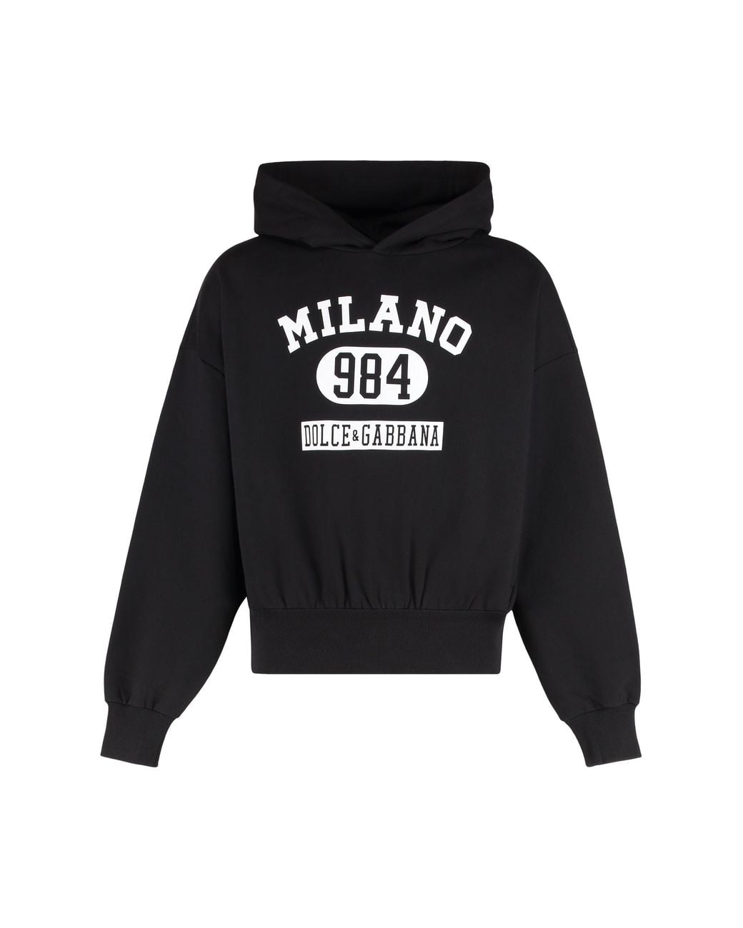 Dolce & Gabbana Black Dolce & Gabbana Hooded Sweatshirt for men