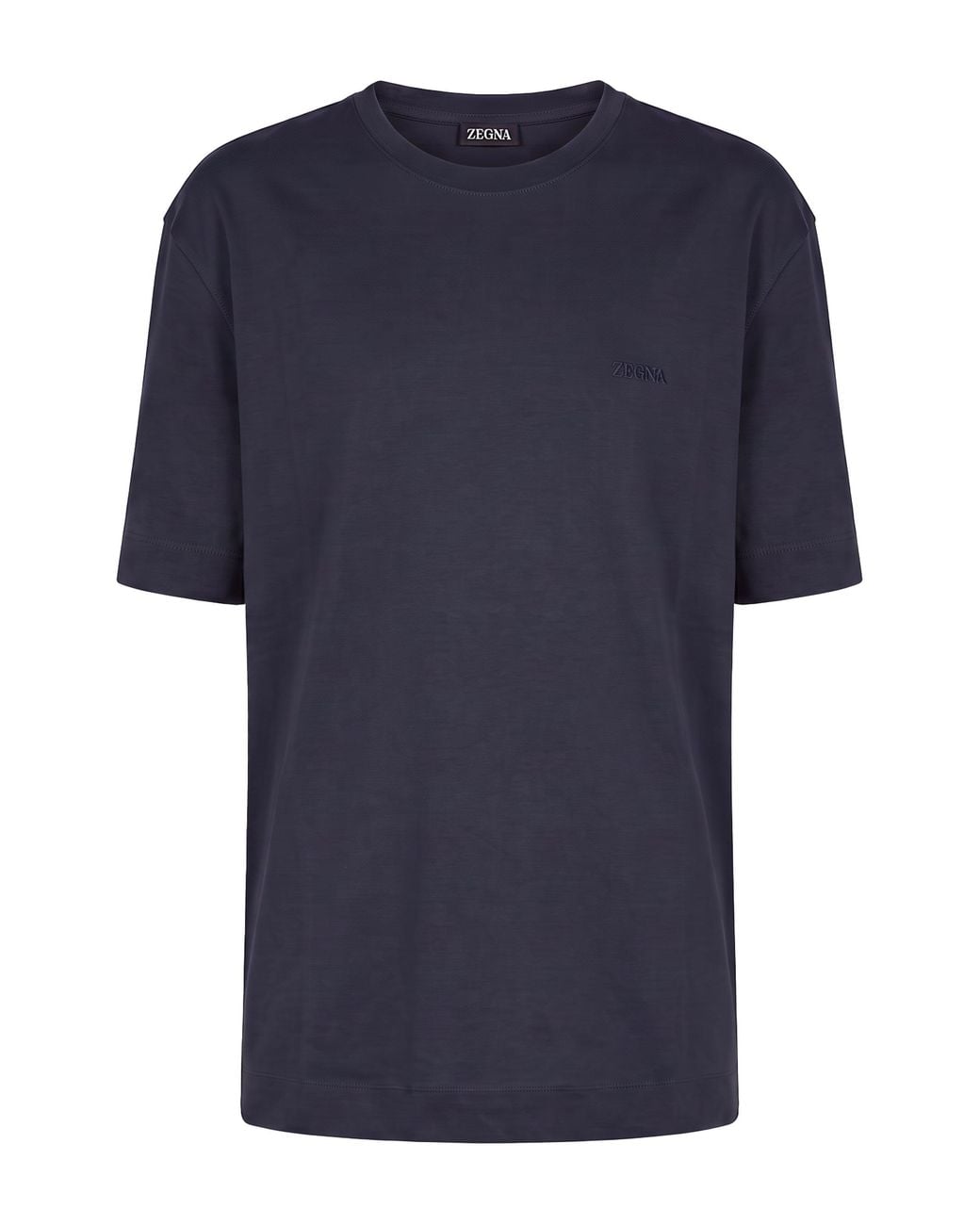 Zegna Blue Crew Neck T-Shirt for men