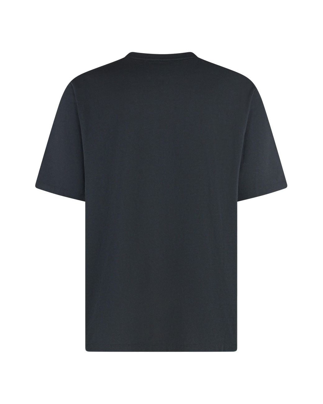 McQueen Black Cotton Crew-Neck T-Shirt for men