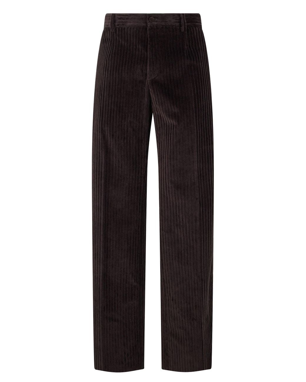Dolce & Gabbana Black Velvet Trousers for men