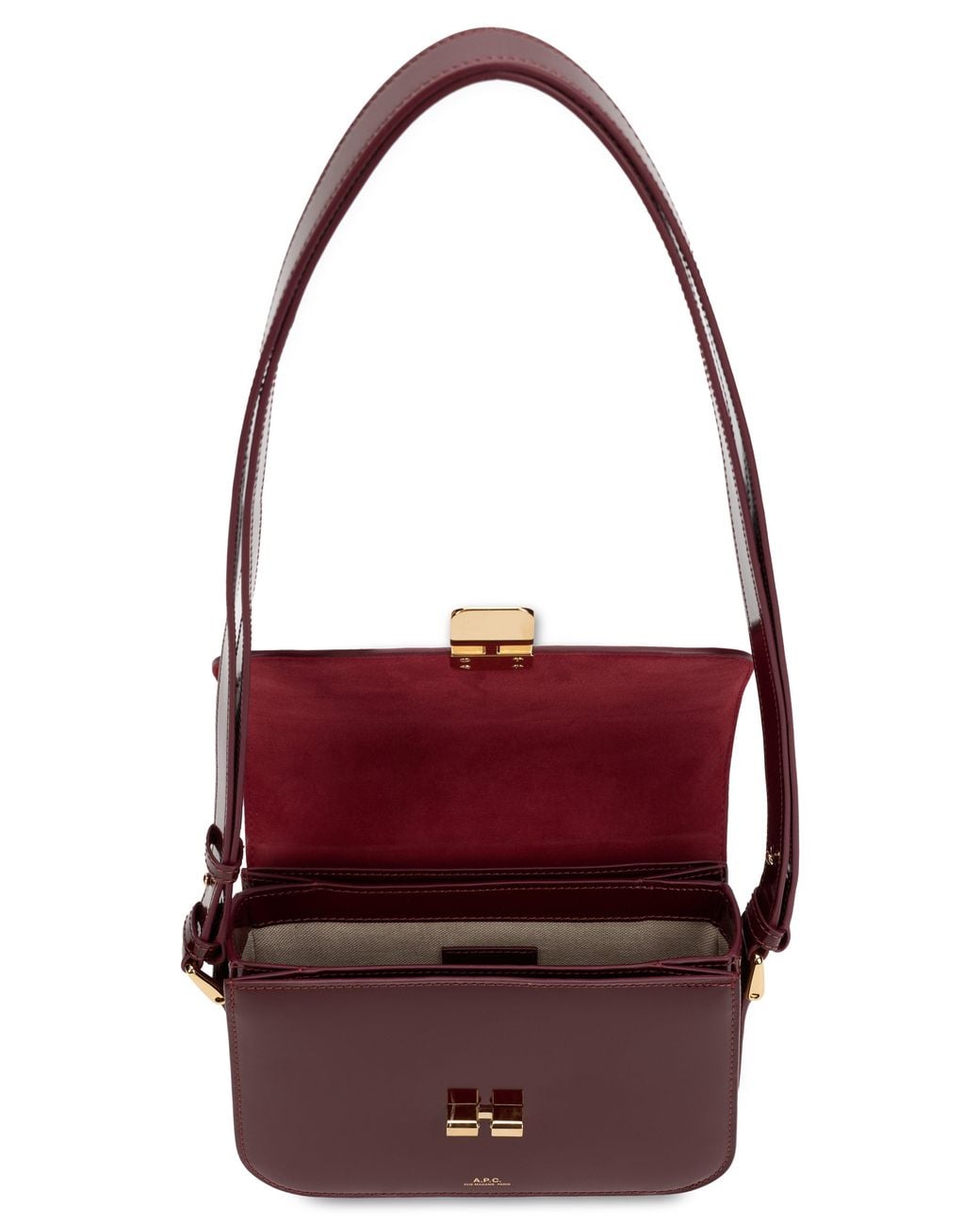 A.P.C. Red Shoulder Bag Made Of Leather