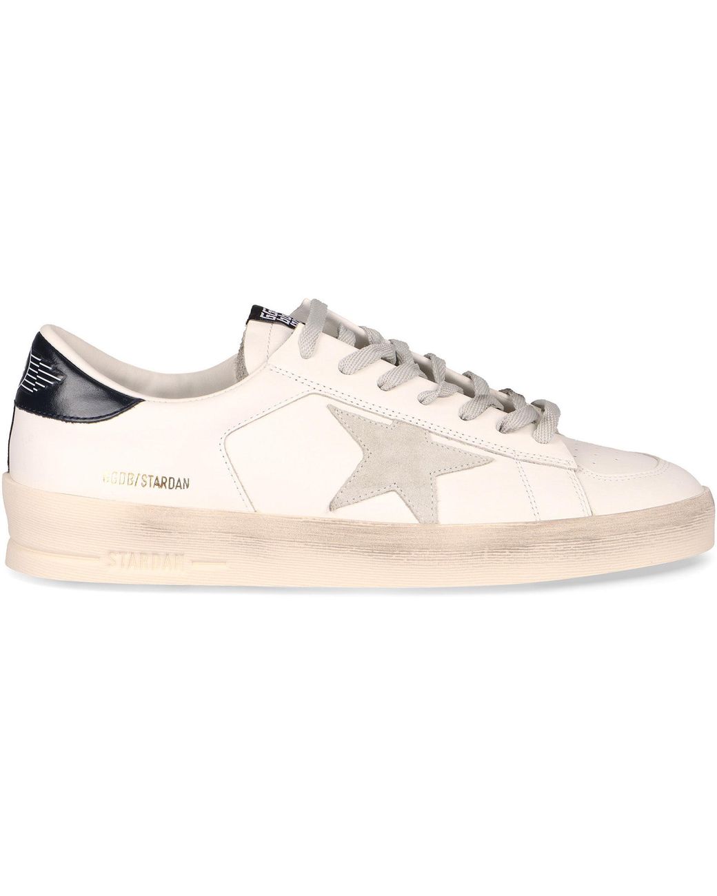 Golden Goose Deluxe Brand White Stardan Low-Top Sneakers for men