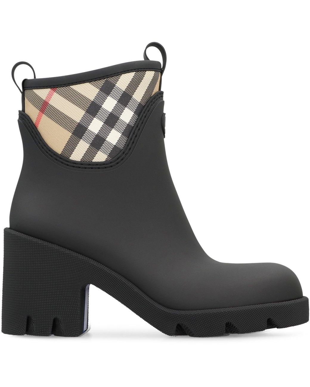 Burberry Black Chelsea Boots Stride Rubber Synthetic