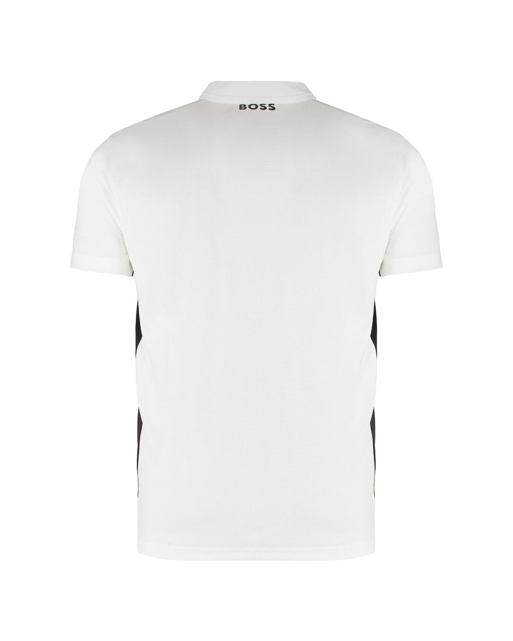 Boss Gray Technical Fabric Polo Shirt for men