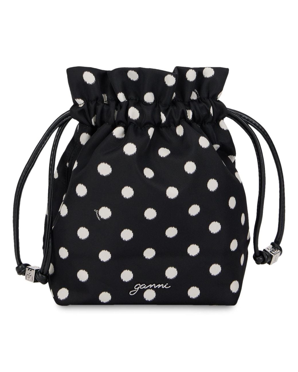 Ganni Black Bag With Dots