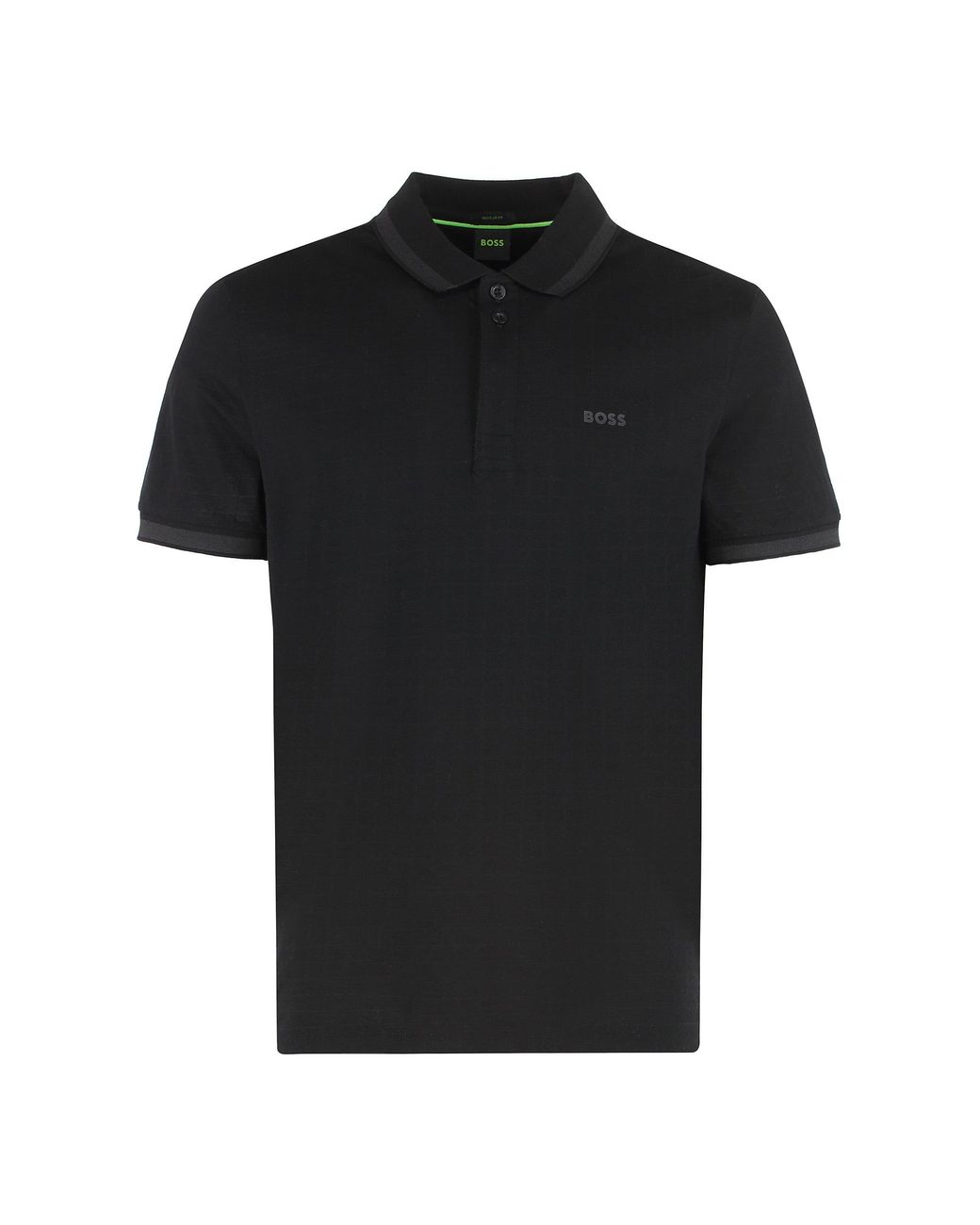 Boss Black Cotton-Piqué Polo Shirt for men