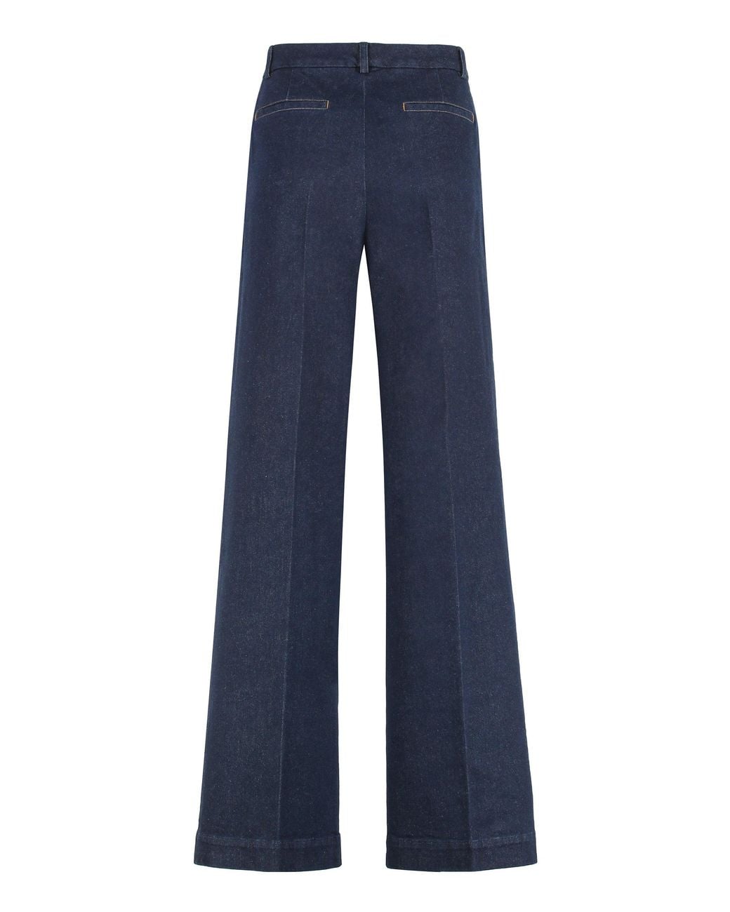 Moncler Blue Wide-Leg Jeans