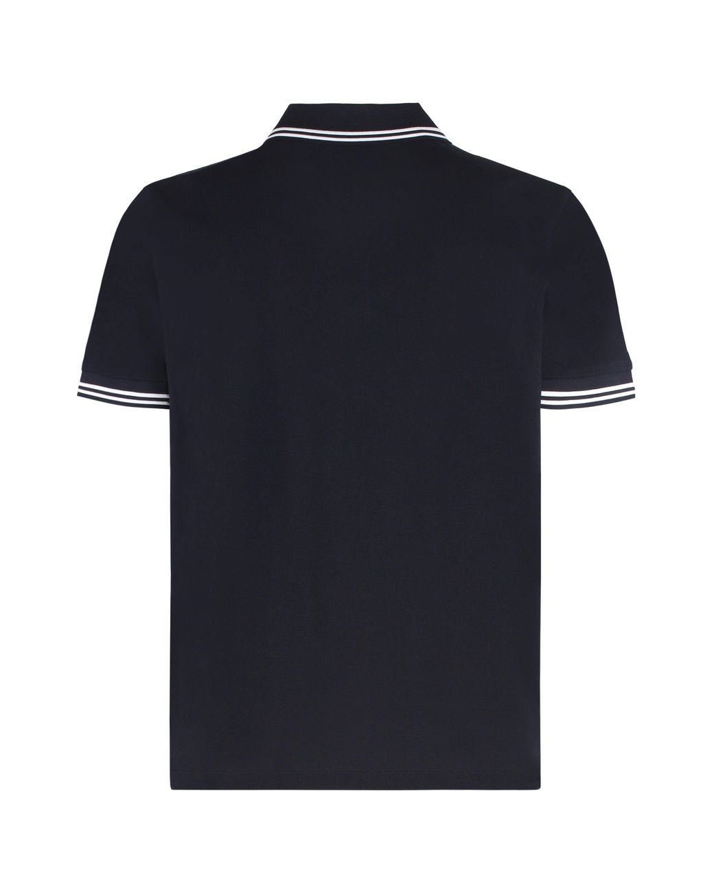 Moncler Black Classic Cotton-Piqué Polo Shirt For for men