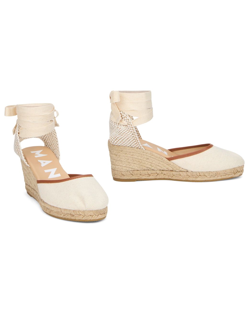 Manebí Natural Espadrilles With Wedge Yucatán