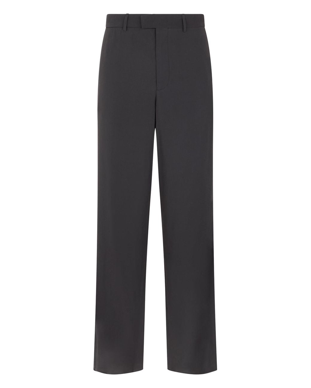 Emporio Armani Gray Straight Modal Pants for men