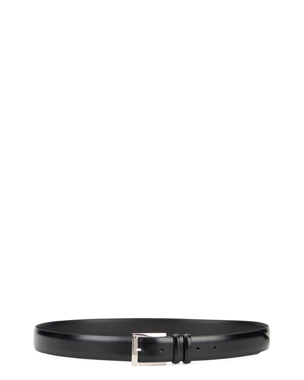 Orciani Black Brushed Leather Belt for men
