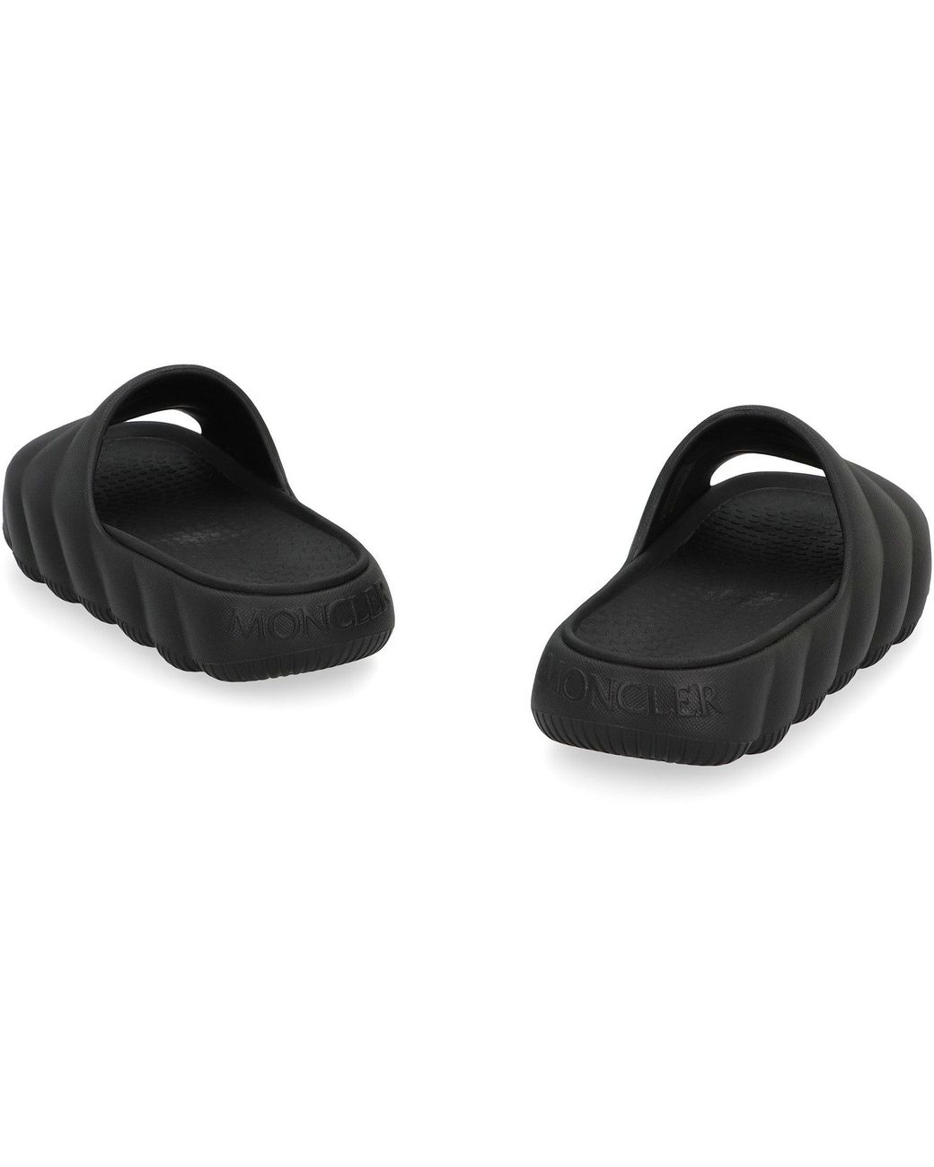 Moncler Black Lilo Rubber Slides