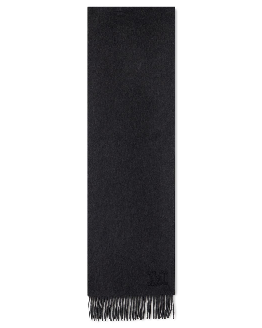 Max Mara Black Scarf With Fringes