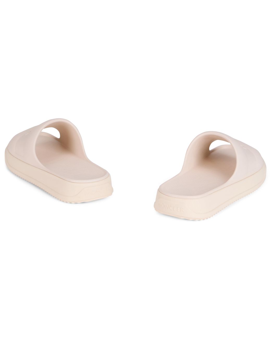 Moncler Natural Slippers With Embossed Logo, Polyvinyl Sandal