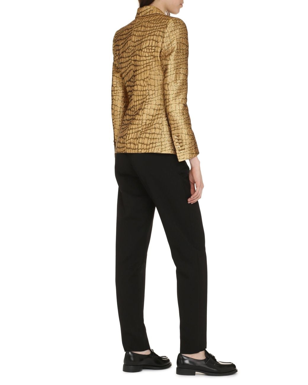 Tom Ford Metallic Single-Breasted One Button Jacket