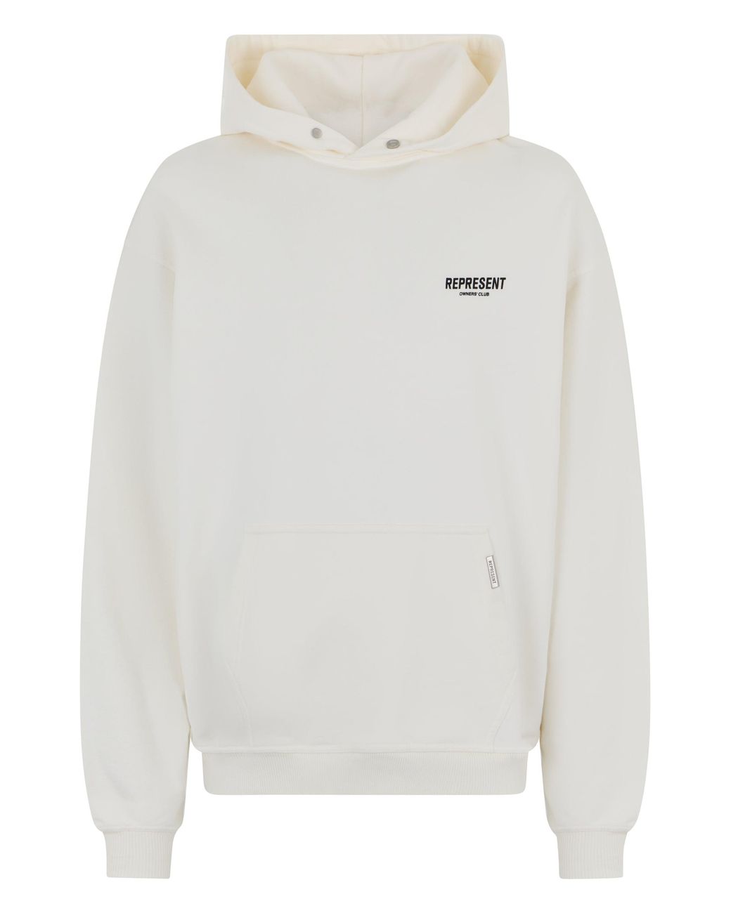 Represent White Hooded Sweatshirt Owners Club Cotton Jumpers for men
