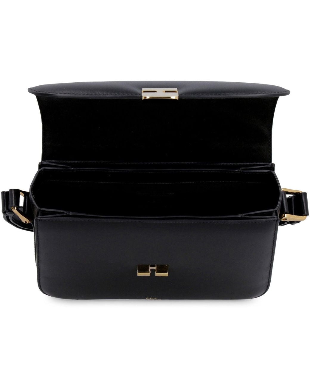 A.P.C. Black Grace Leather Crossbody Bag Shoulder
