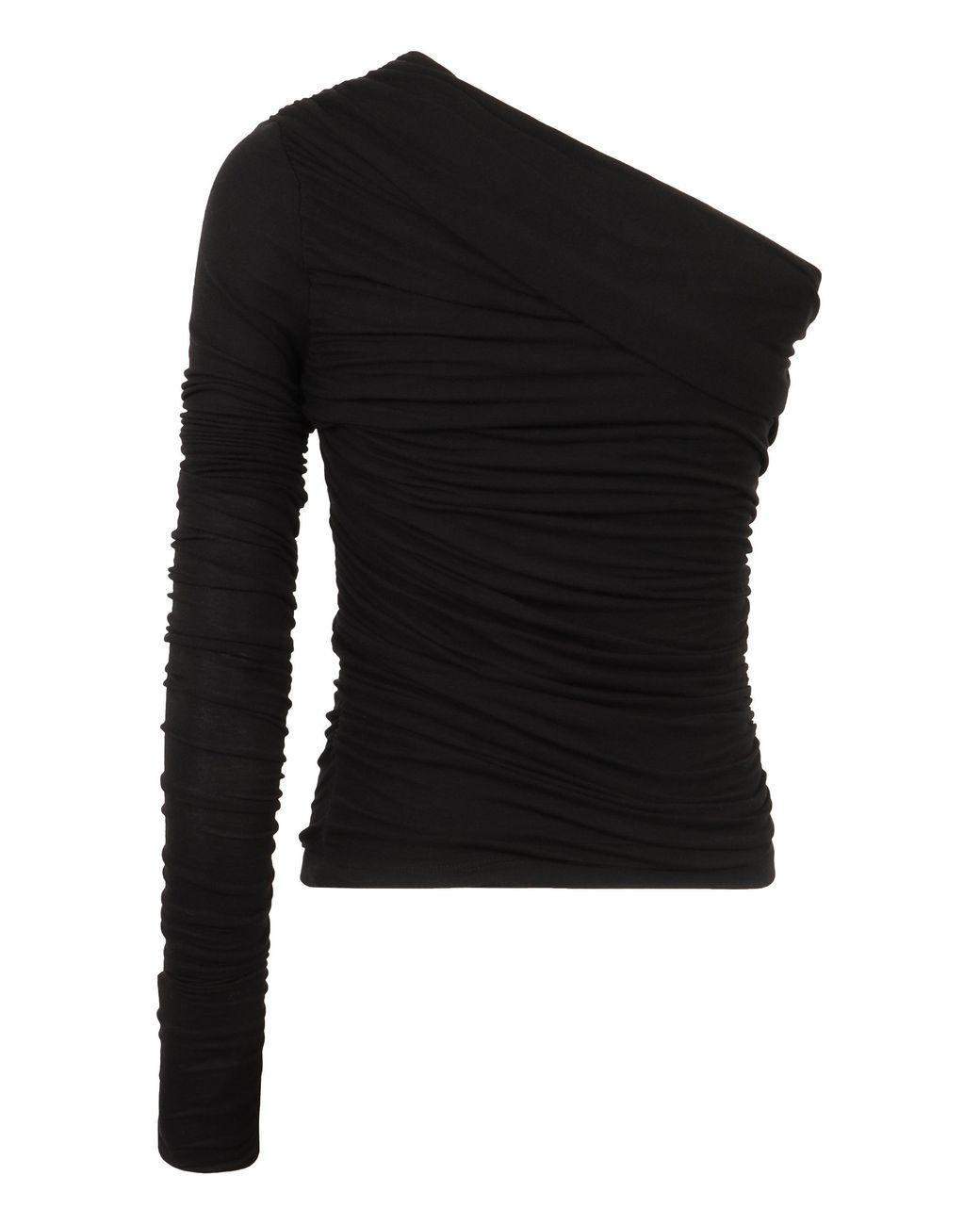 Agolde Black One-Shoulder Top