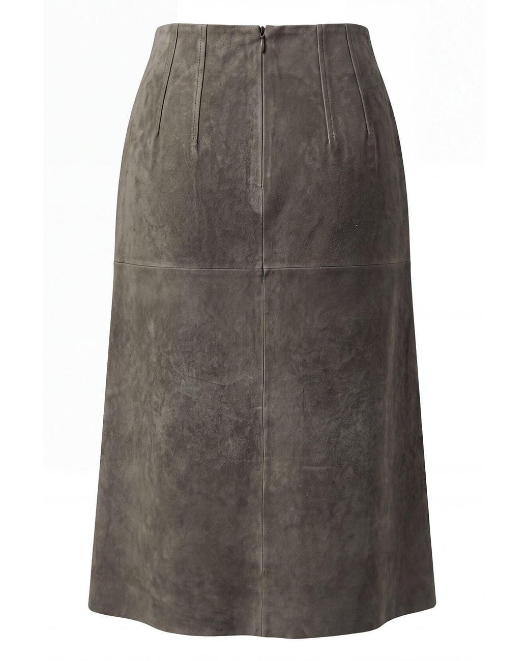 Veronica Beard Gray Lambskin Dress With Buttons