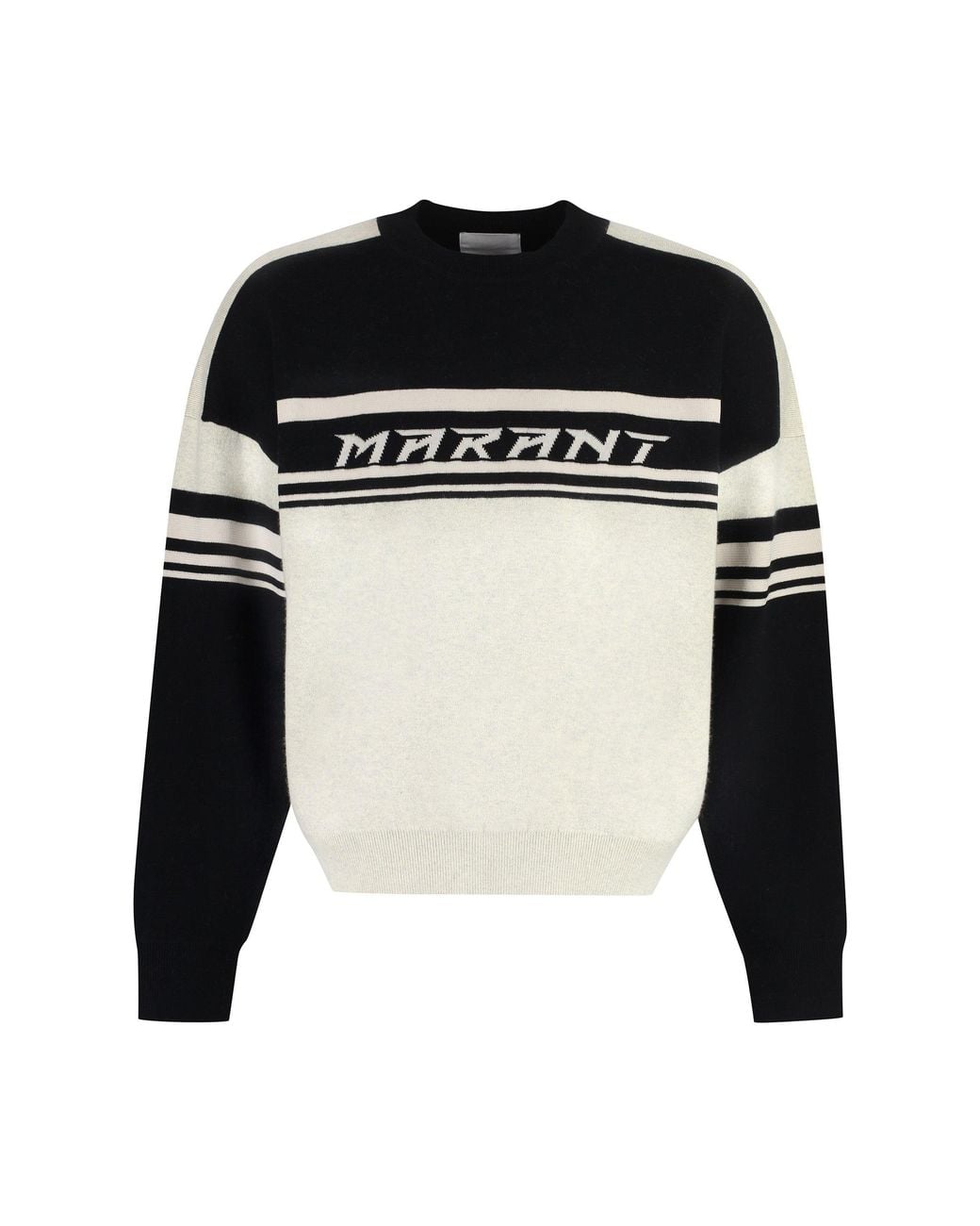 Isabel Marant Black Cotton Blend Crew-Neck Sweater for men
