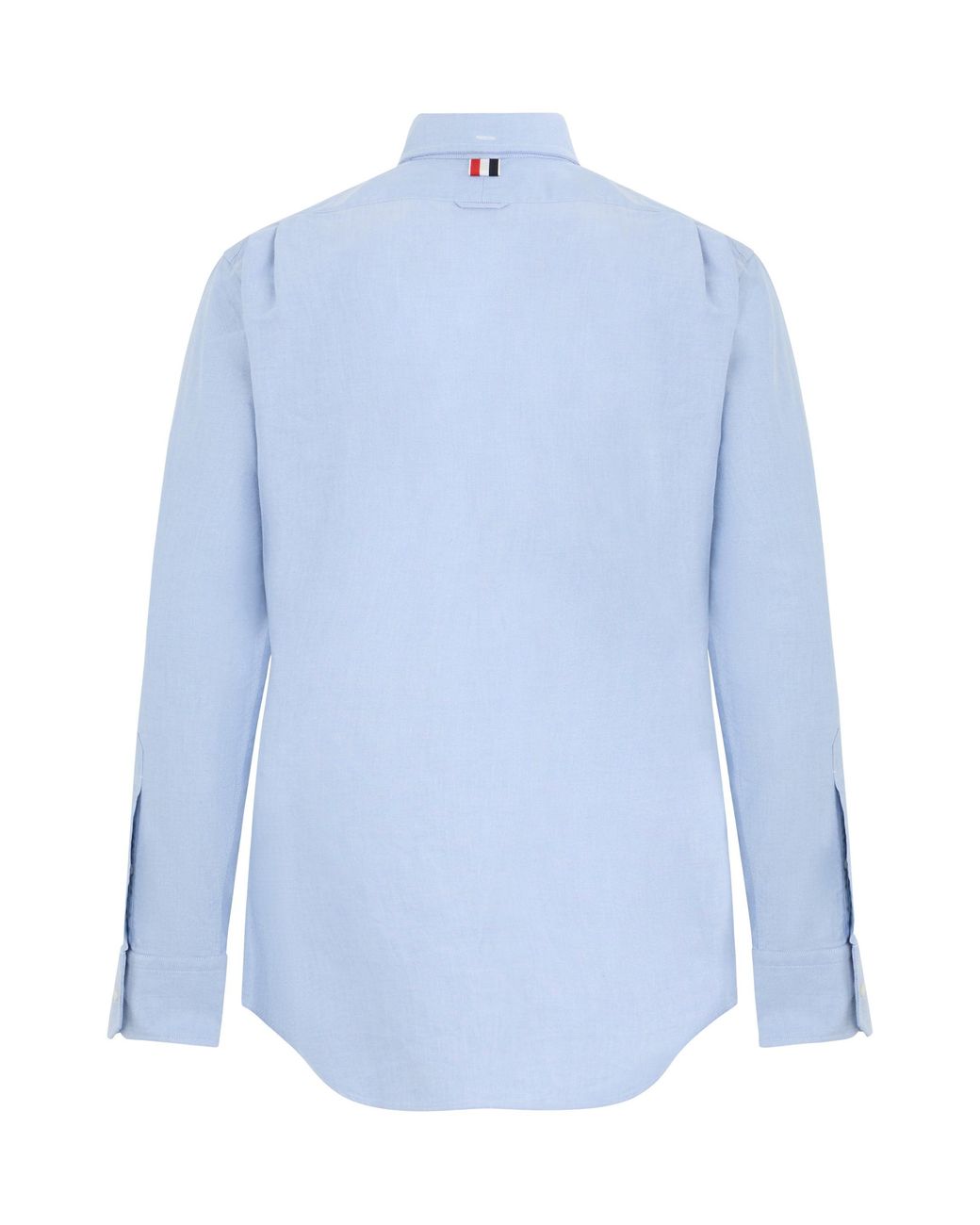 Thom Browne Blue Cotton Shirt With Long Sleeves for men