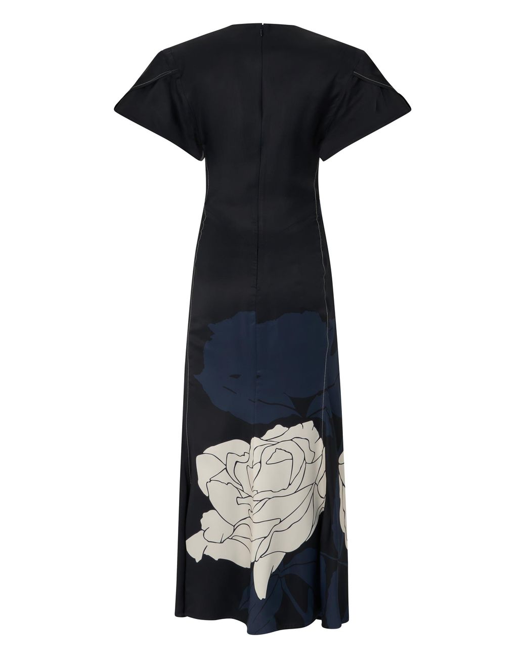 Victoria Beckham Blue Long Viscose Dress