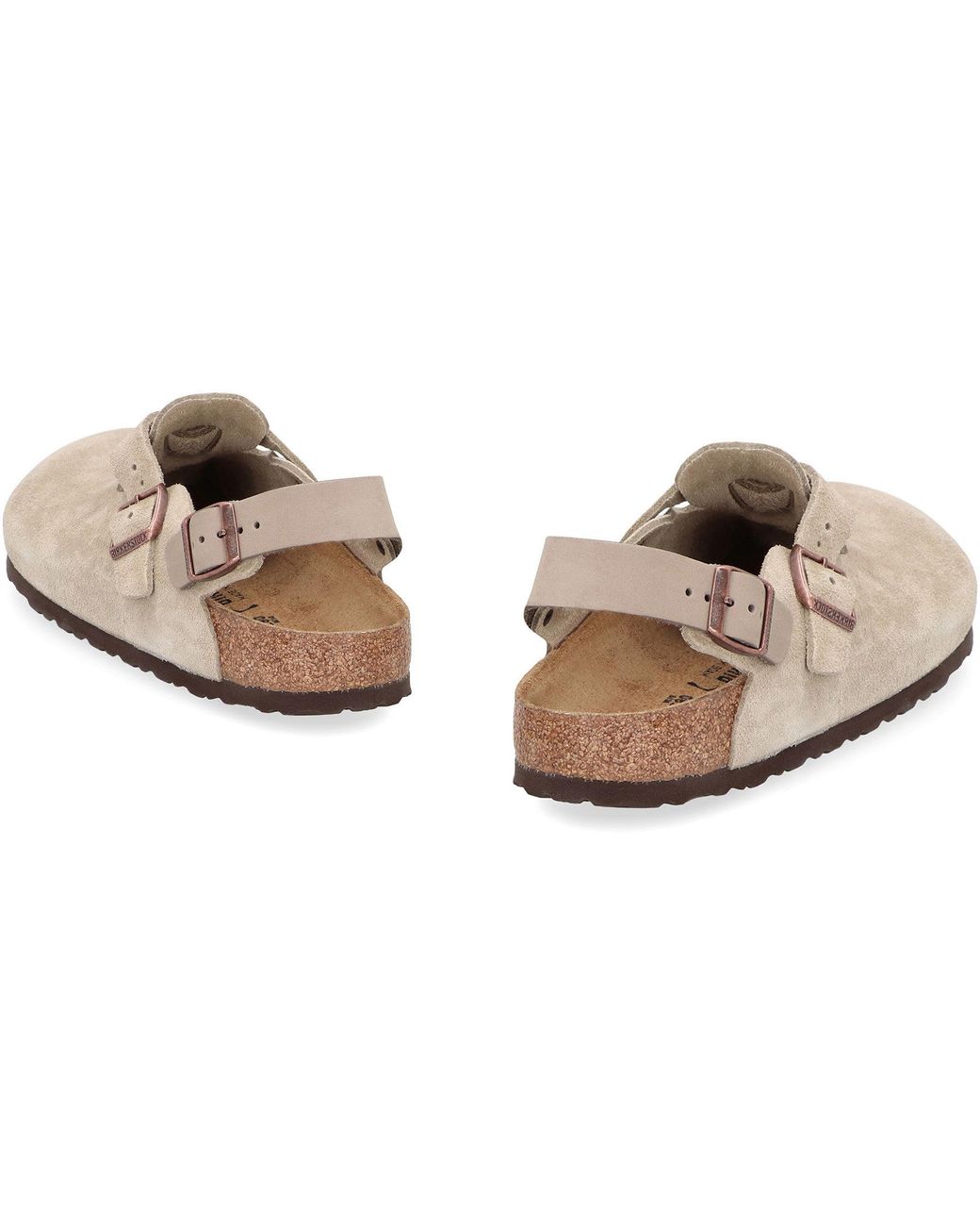 Birkenstock Gray Slides Tokyo In Suede for men