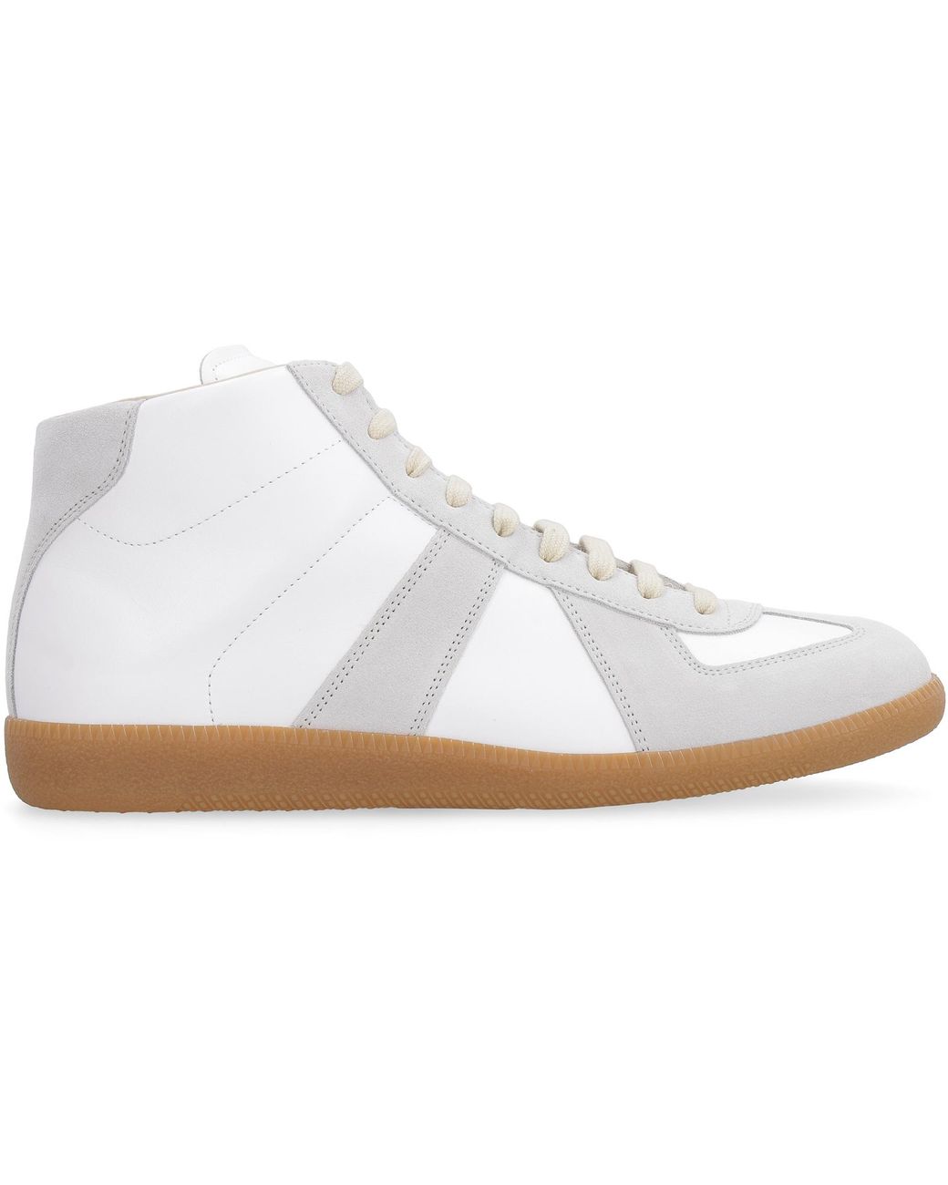 maison margiela white high top