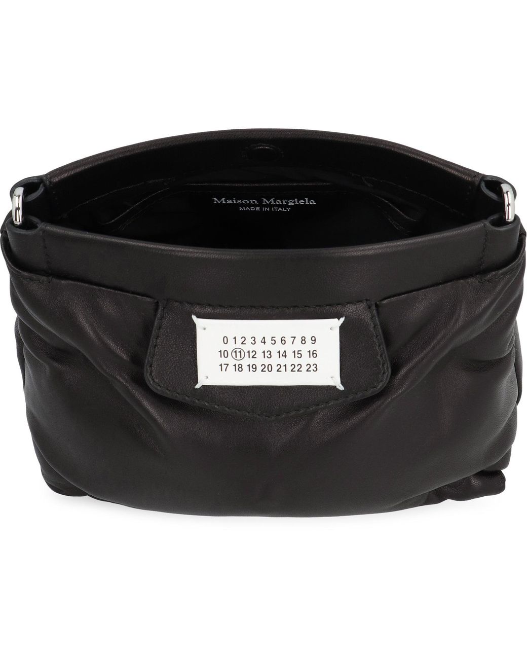 Maison Margiela Black Glam Slam Leather Clutch