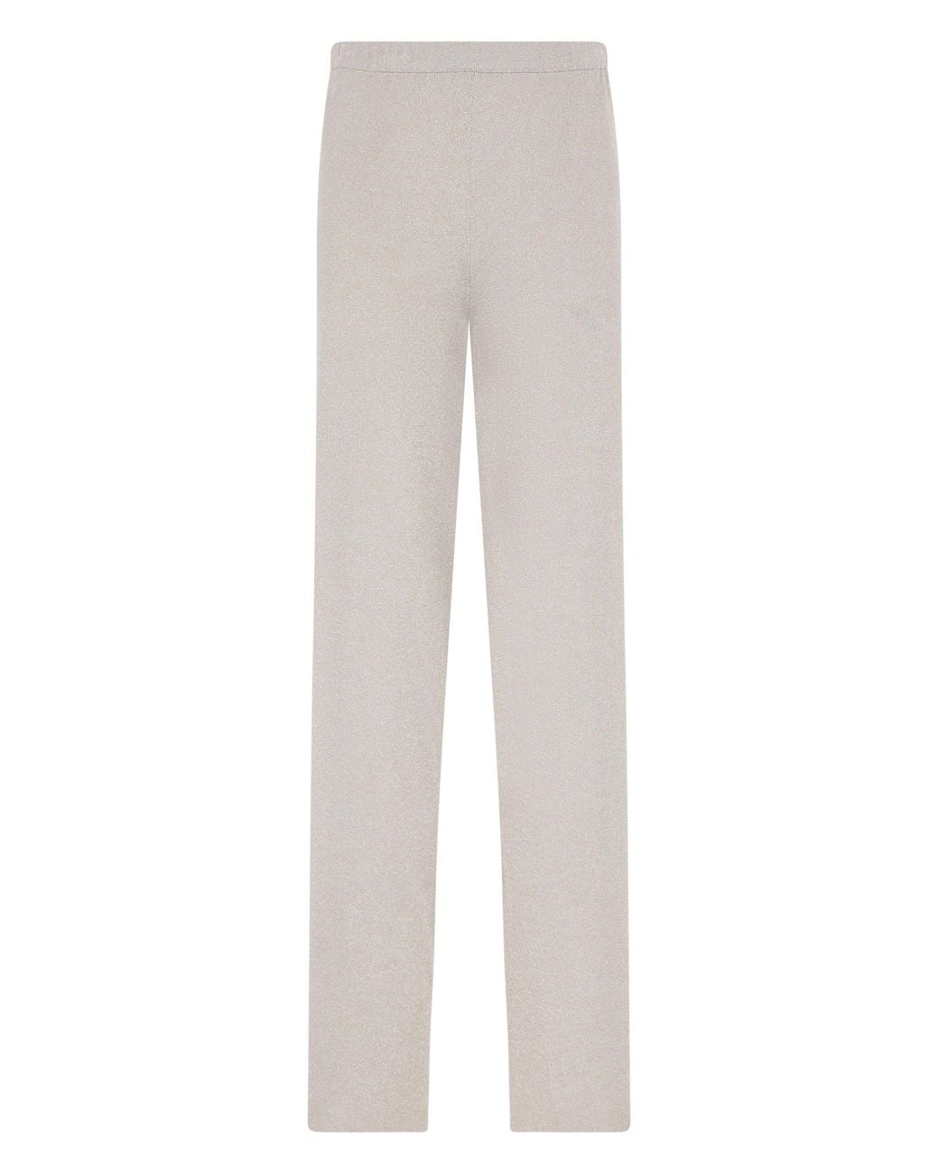 Roberto Collina White High-Waisted Pants