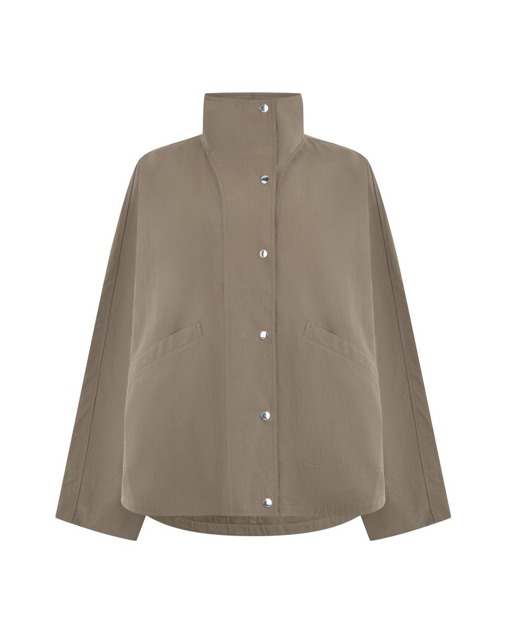 Totême Brown Windbreaker Parachute Jacket Made Of Fabric
