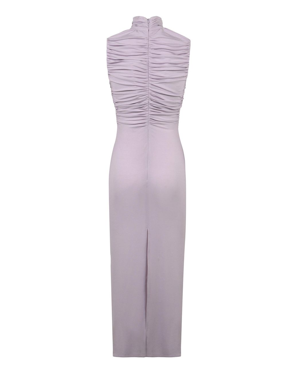 Magda Butrym Purple Jersey Dress With Decorative Flowers Cuprammonium Rayon