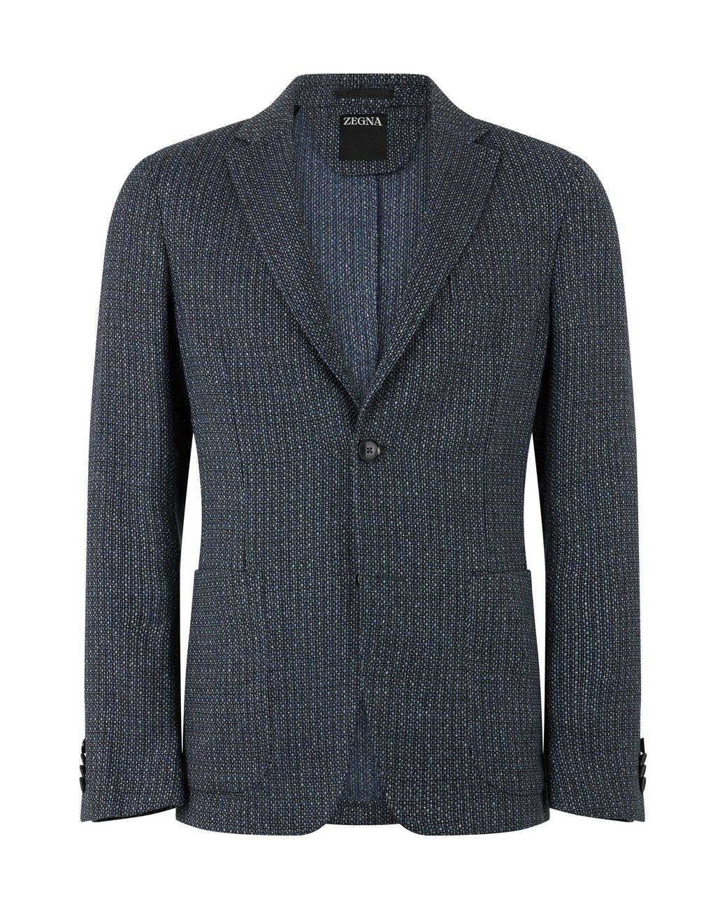 Zegna Blue Single-Breasted Jacket Cashmere-Linen Suit & Dinner for men