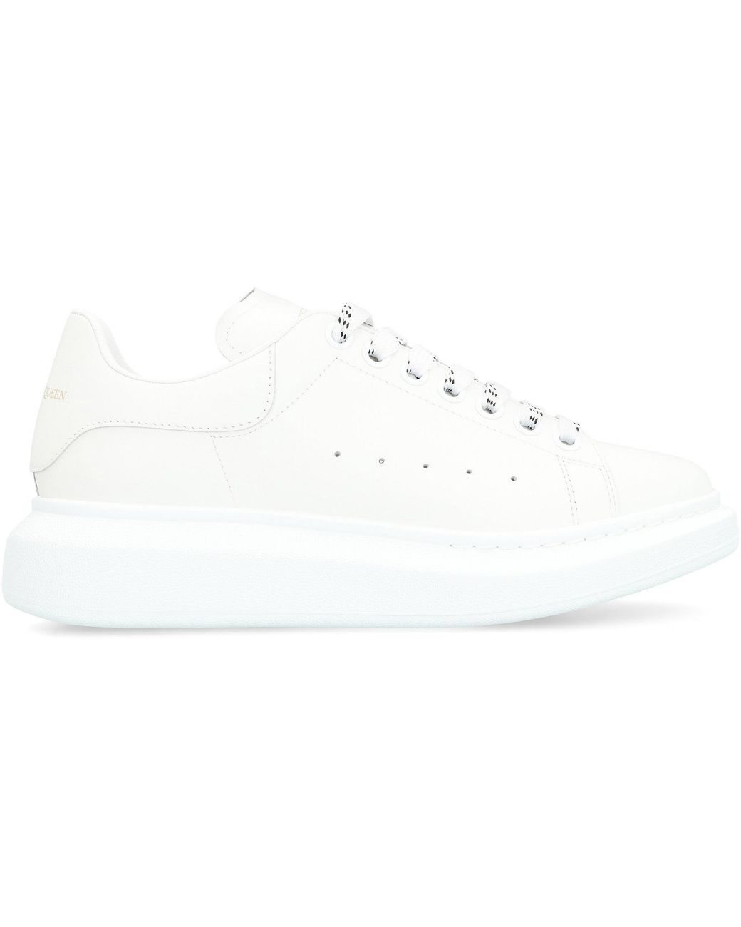 McQueen White Leather Chunky Sneakers