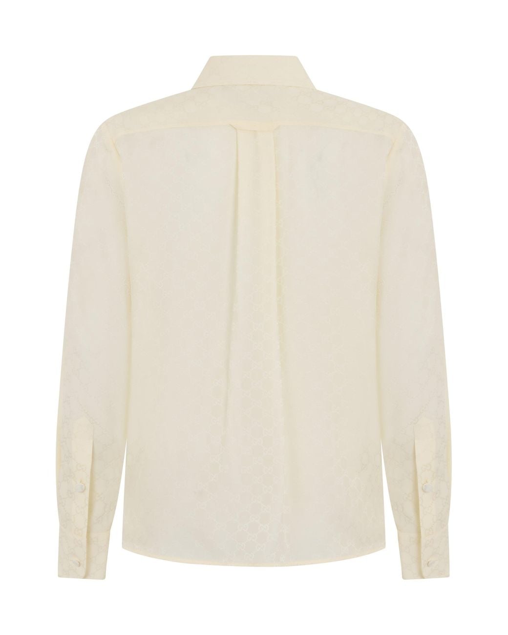 Gucci White Light Shirt With Monogram