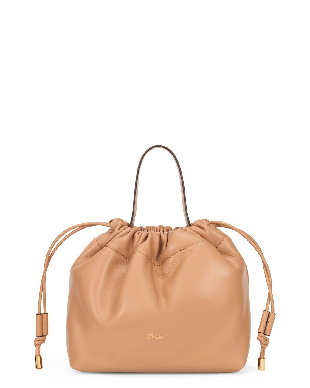 Chloé Mini Shoulder Bag Icons With Chain in Brown | Lyst