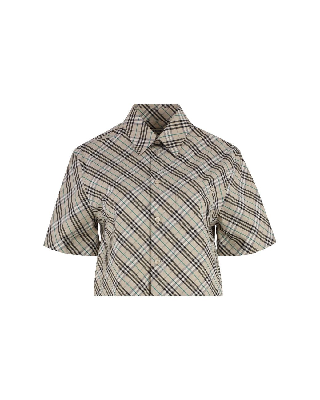 Burberry Gray Regular Checks Shirt