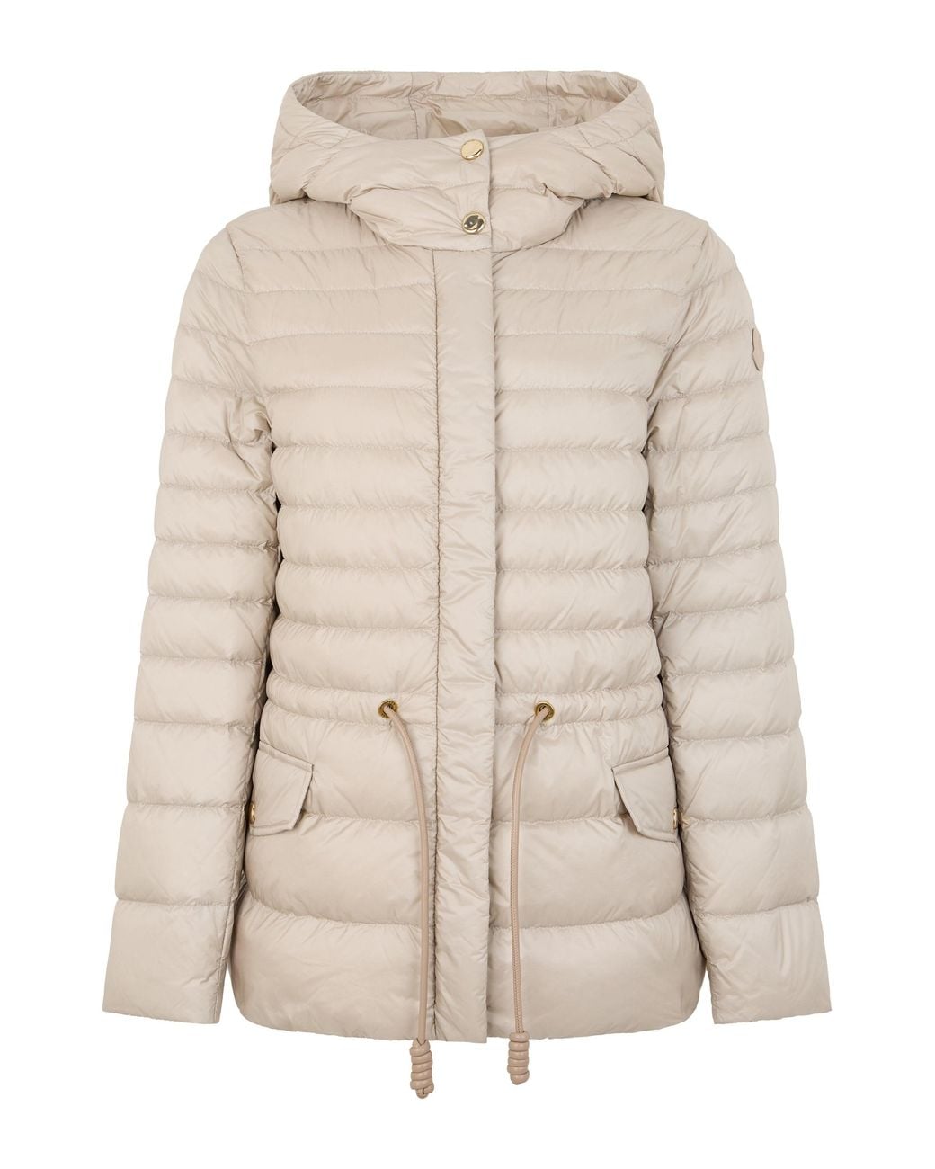 Moncler Natural Padded Jacket With Hood