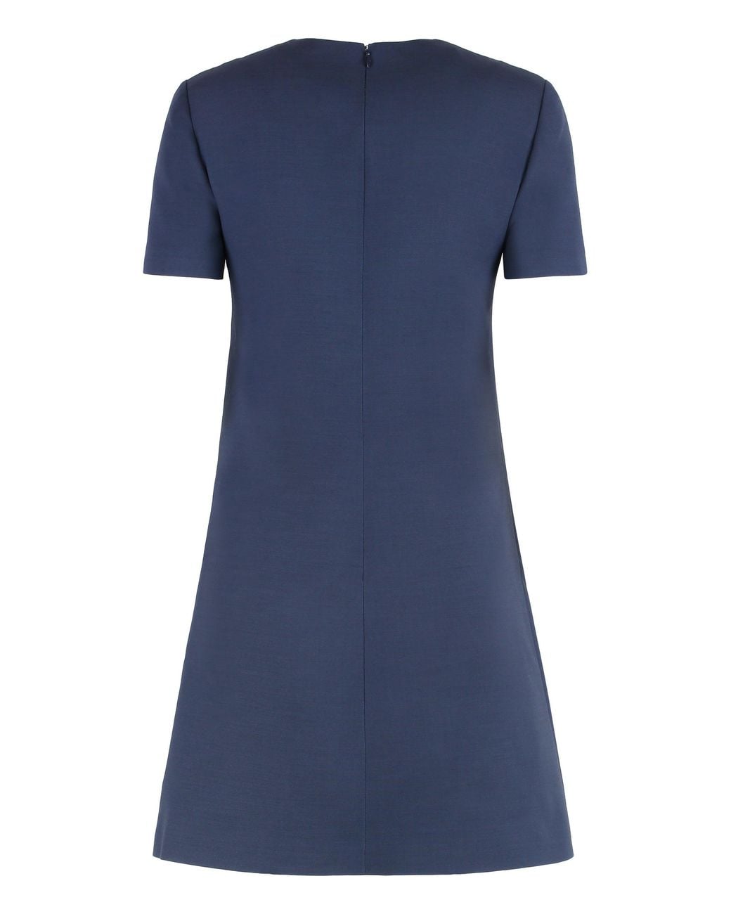 Valentino Garavani Blue Wool And Silk Mini Dress