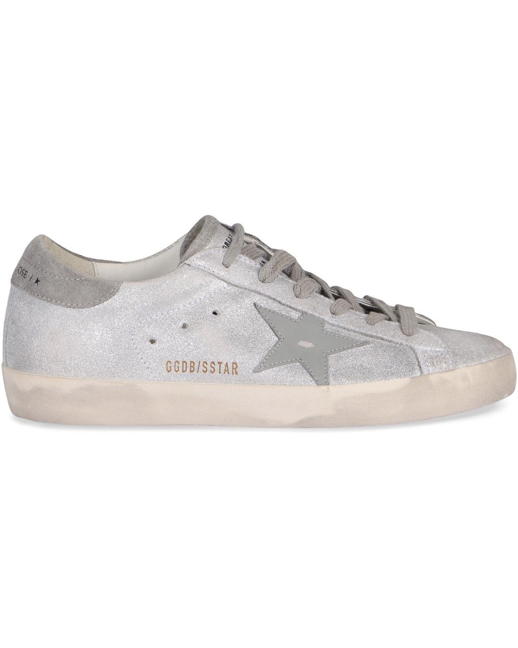 Golden Goose Deluxe Brand Metallic Sneakers Low-Top Super Star