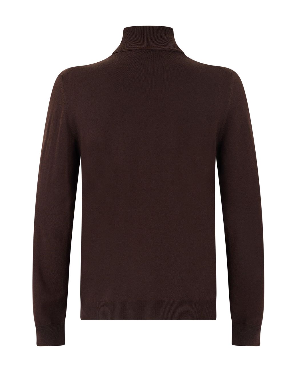 Slowear Brown High-Collar Wool Sweater for men