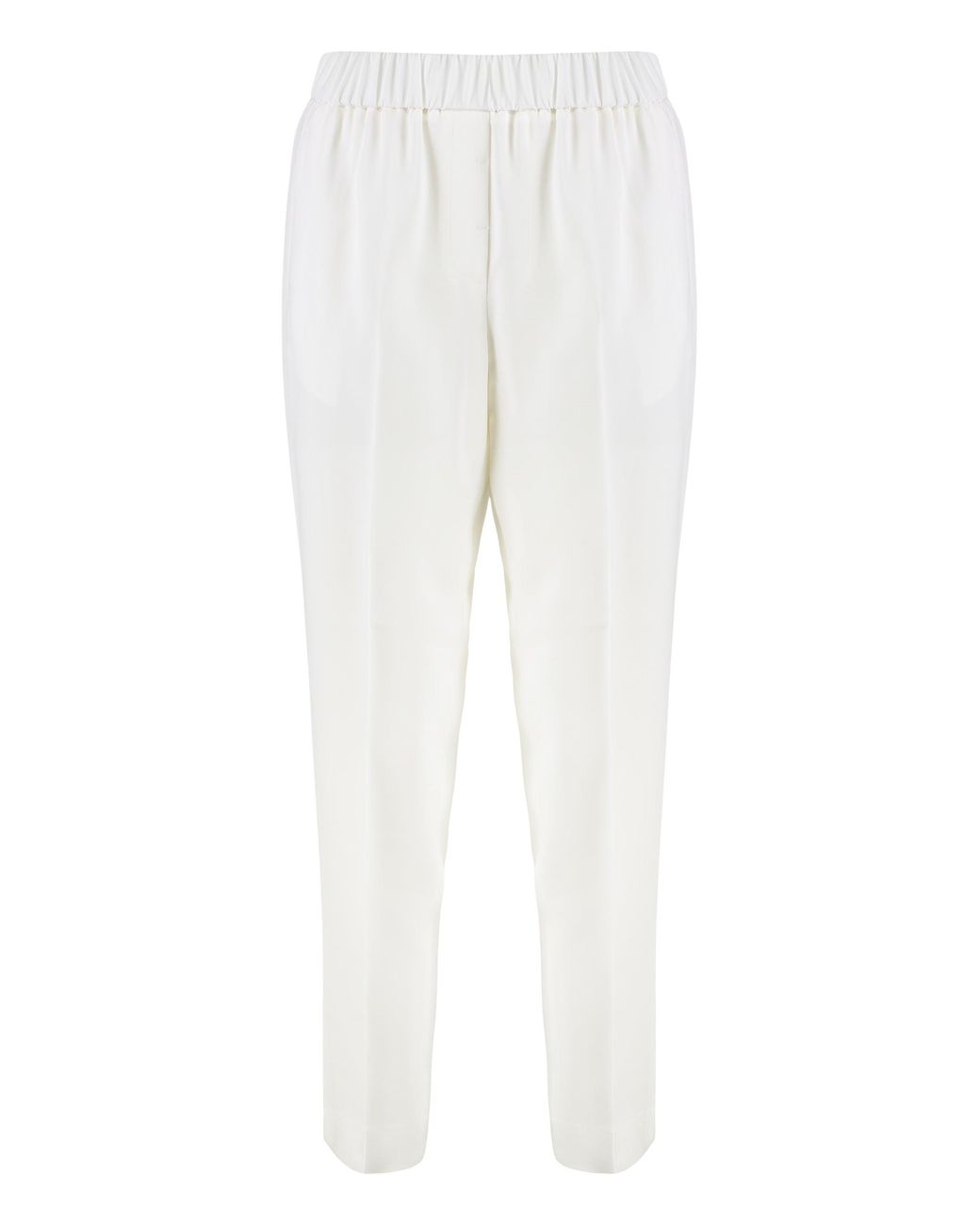 Peserico White Viscose Trousers