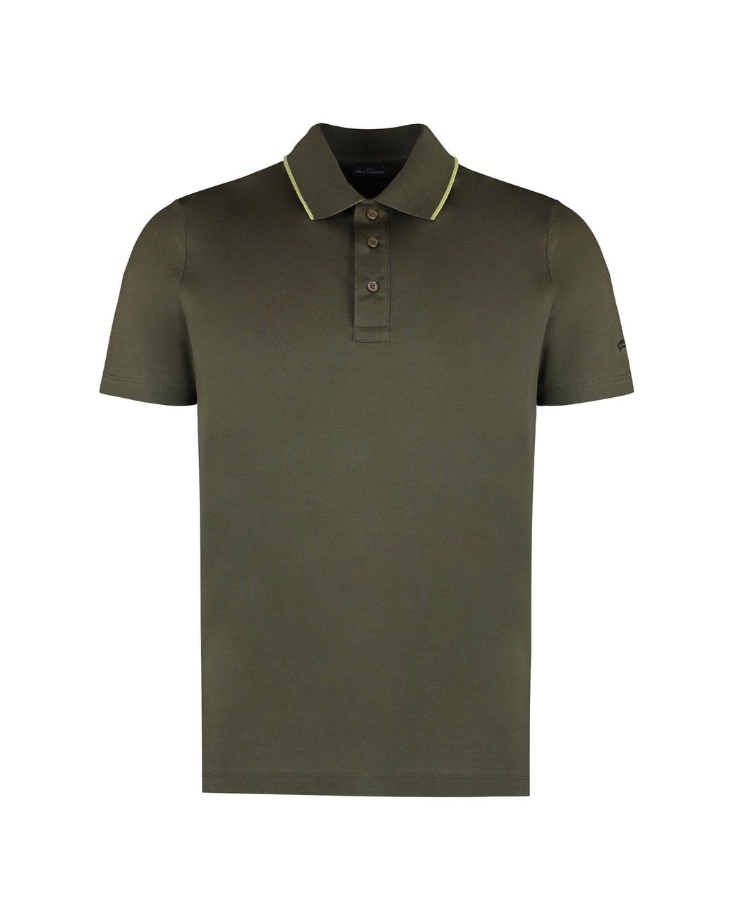 Paul & Shark Green Cotton Short-Sleeve Polo Shirts for men