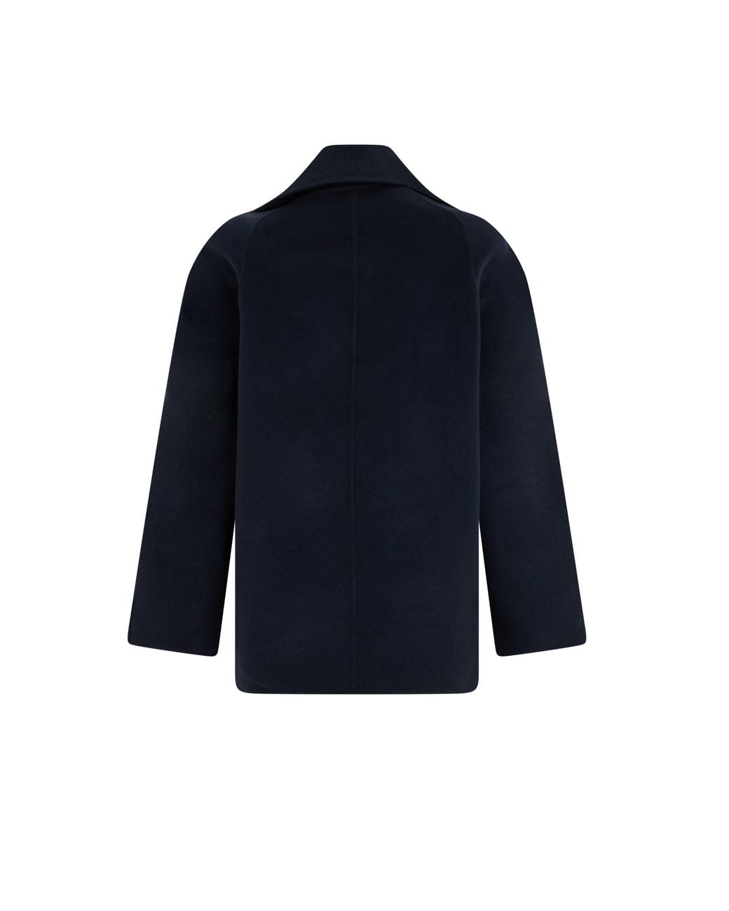 Loulou de Saison Blue Short Double-Breasted Coat