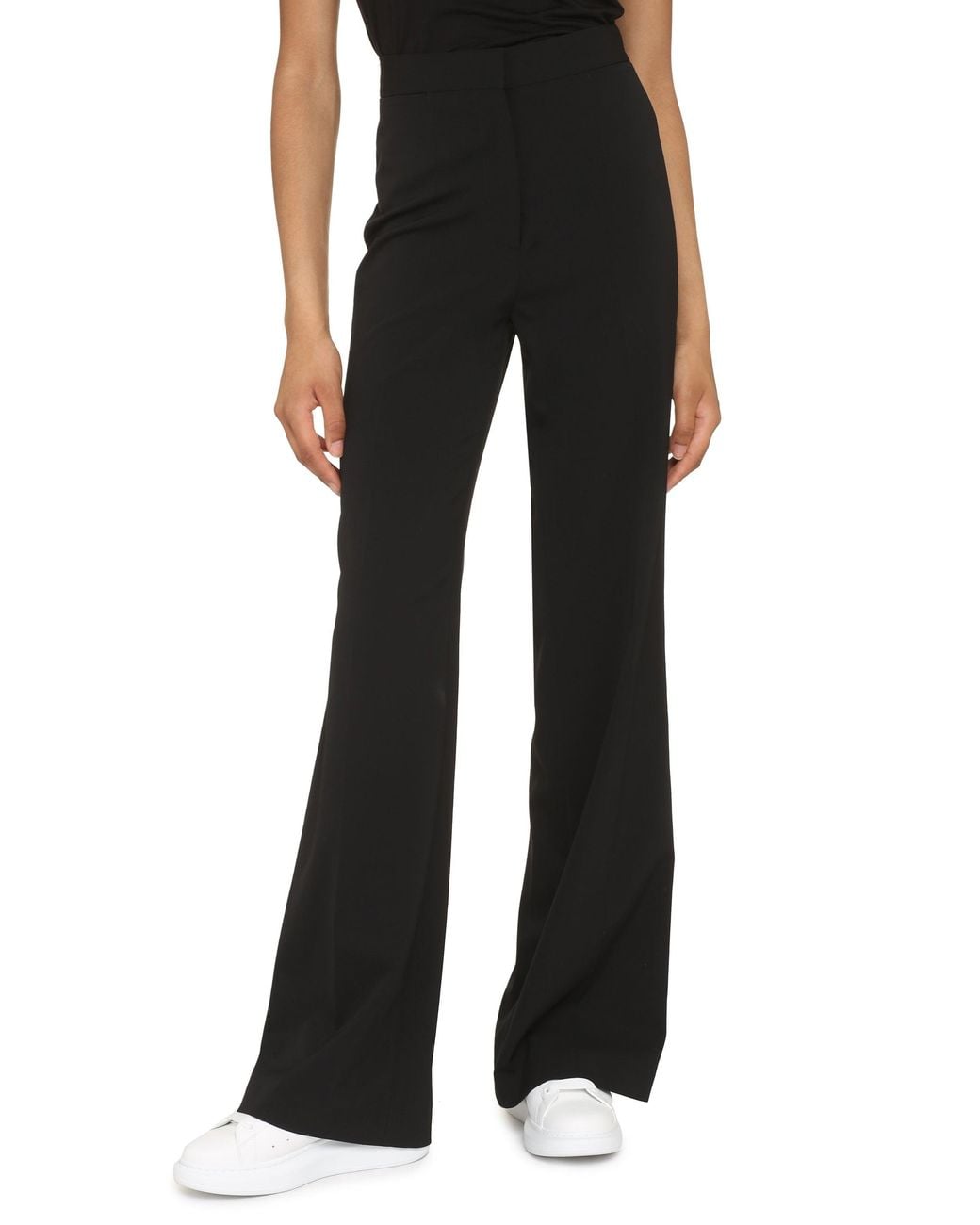 Stella McCartney Black Flared Trousers Wool